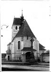 Farní kostel sv. Bartoloměje na fotografii pořízené před II. světovou válkou
